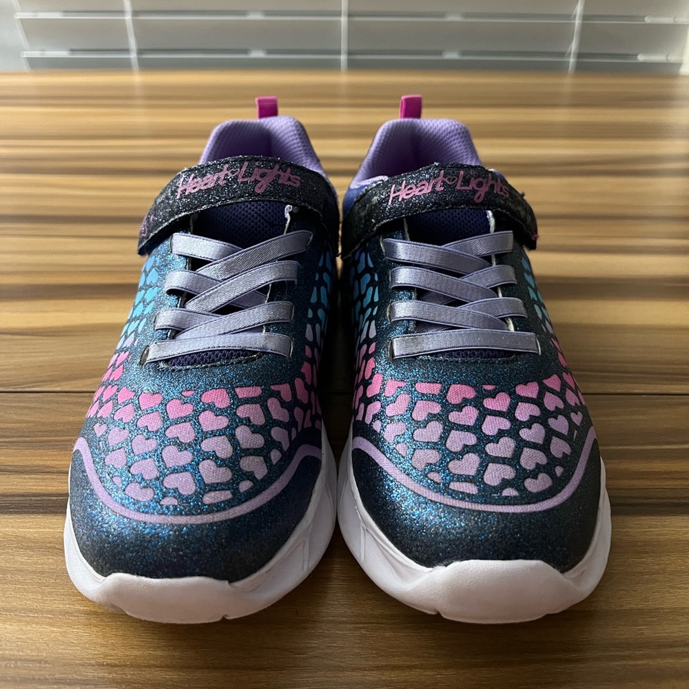 Skechers Kids' Heart Lights: Sweetheart Lights - Lovely Colors Girls Size 3 - Picture 5 of 13